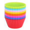 12/16pcs Waterproof Silicone Round Shape Muffin