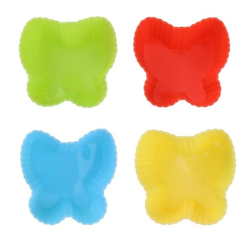 12/16pcs Waterproof Silicone Round Shape Muffin
