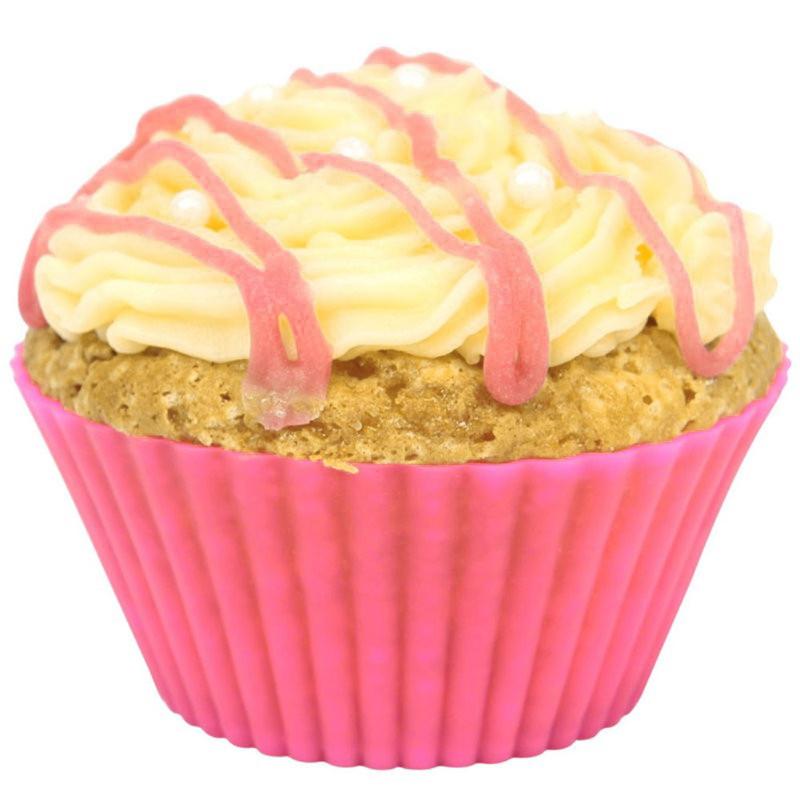 12/16pcs Waterproof Silicone Round Shape Muffin