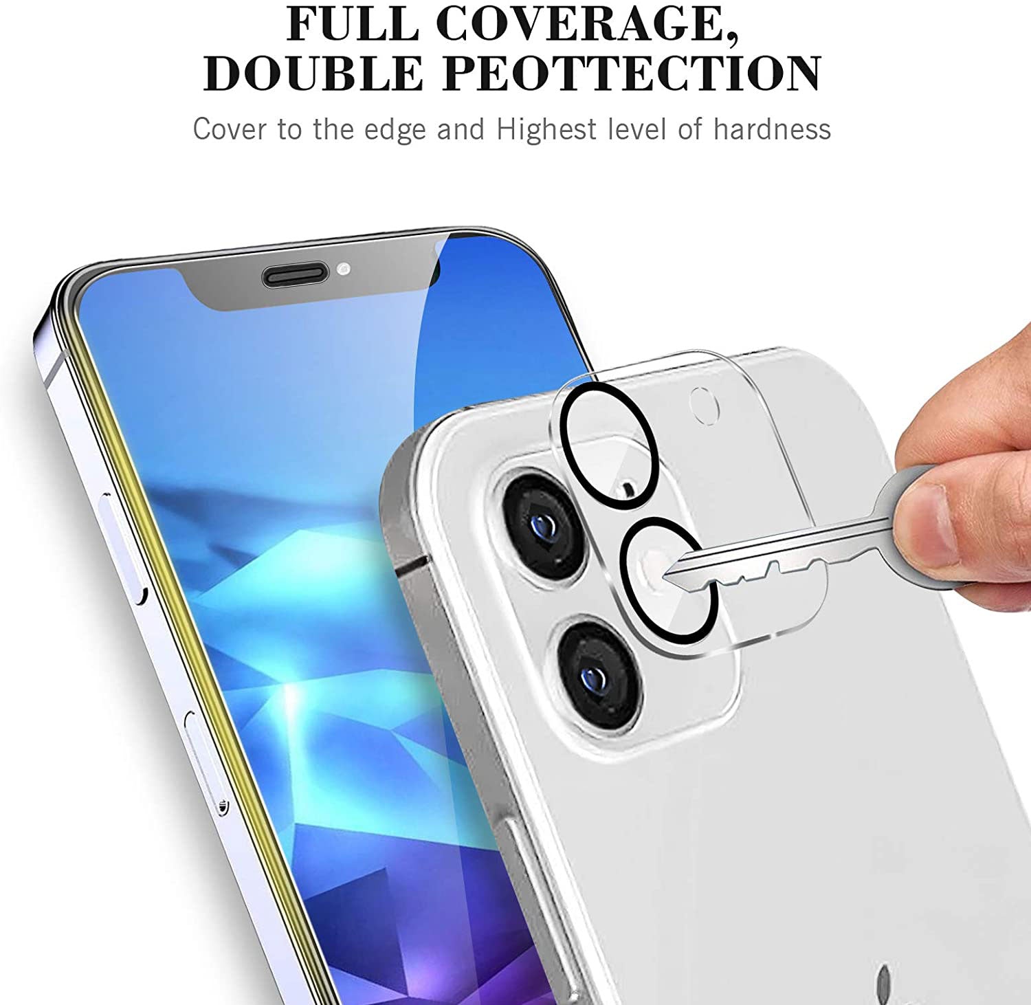 Camera Lens HD Tempered Glass Protector for iPhone 12 [6.1] Only